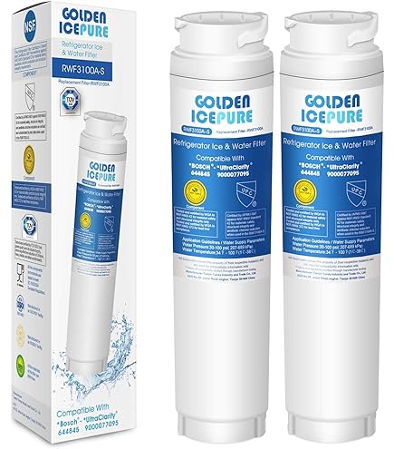 2X Waterdrop 644845 Water Filter Refrigerator, Compatible with Bosch