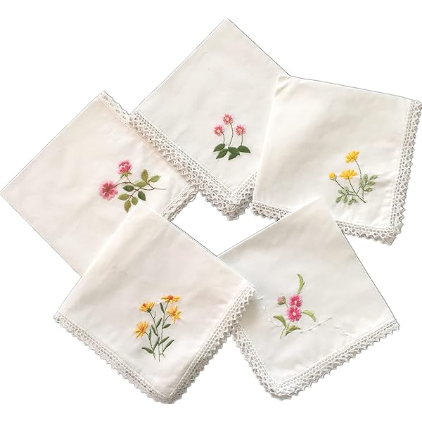 Fazzoletti Da Donna In Cotone - 28x28 Cm, Confezione Da 12 Pezzi, Bianco - Foto 14