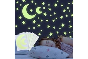 GUBOOM Etoiles Phosphorescentes Plafond, 318 Pièces Autocollants Phosphorescentes, Etoiles Lumineuses Autocollants Stickers Enfants, Stickers Muraux Enfants Etoile Fluorescente pour Plafond Décoration