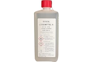 EMIL OTTO EOSOL Lösemittel A, 500 ml -Reinigungsmittel zum Säubern bzw. Entfetten von Werkstücken und Entfernen von Anreisfarben und Tuschierpasten-