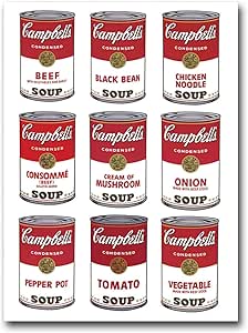 Amazon.de: Retro POP ART ANDY WARHOL Suppe Dosen Kunstdruck auf
