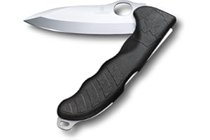 Victorinox Hunter Pro M, Navaja Multiuso Suiza, Cuchillo bolsillo, Regalo, 2 Funciones, Hoja grande, Bloqueable, Hoja para una mano
