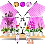 EWEIMA Pflanzenlampe LED, 4 Heads 80LEDs Pflanzenlicht Vollspektrum, 360°Einstellbar LED Grow Lampe Pflanzenleuchte, Wachstum