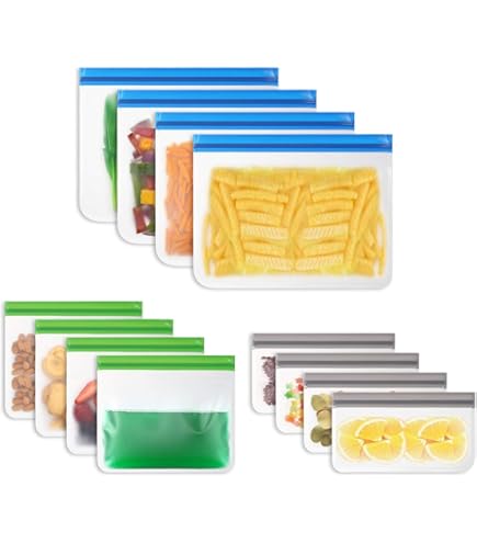 Fogli Di Ghiaccio Riutilizzabili - 12 Pezzi Grandi 14,2x13,2cm, Freddo Duraturo Per Alimenti - Foto 6