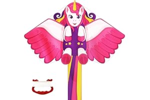 YONGNKIDS Aquilone per bambini Bambini Adulti Giochi da spiaggia all'aperto facili da pilotare, Borsa regalo con manico e cordino per aquiloni - Facile da montare e trasportare