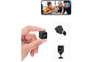 aobo Telecamera Nascosta 4K HD Mini Telecamera Wifi Interno Videocamera Sorveglianza Senza Fili Microcamere Spia Batteria Lunga Durata Spy Cam Per Bambini/Casa/Auto
