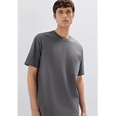 Cep Detaylı Mor Basic Tiş&ouml;rt Loose Fit/Bol Rahat Kesim 066248-70670