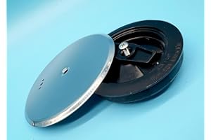 IFONT Tapa Bote Expansion con Embellecedor de Acero Inoxidable con Valvula de Aireacion Integrada | Tapa de Bote Sifonico Baño | Para Botes Sifonicos de Baja Cota