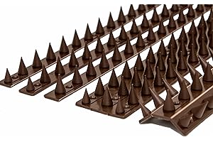the Cactus Cat Intruder Deterrent Repellent Wall Fence Spikes: Pack of 10 (4.5M to 13.5M) - BROWN