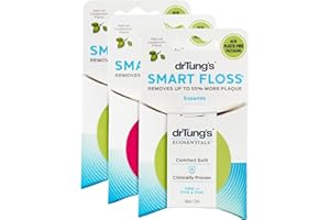 DRTUNG'S Dr. Tung's Smart Floss, 30 yds, Natural Cardamom Flavor 1 ea Colors May Vary (Pack of 3)