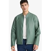 DeFacto Su İtici Slim Fit Dik Yaka Fermuarlı Suni Deri Ceket Mont D8525AX26SP