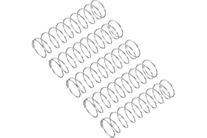 uxcell Compression Spring, 5Pcs 304 Stainless Steel, 13mm OD, 0.8mm Wire Size, 45mm Free Length, Silver Tone
