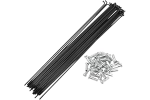 Motoforti Universal Bicycle Spokes Bike Wheel Spokes 14G Carbon Steel 1 Set