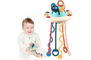 Kiztoys Montessori Spielzeug ab 1 Jahr, Baby Spielzeug zum Aufhängen - Motorik- und Sensorikspielzeug für Babys Spielzeug ab 18 Monate - Lernspaß für Jungen und Mädchen im Alter von 1 2 3 Jahren
