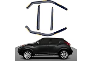 Haibak Juego de deflectores de viento compatibles con Nissan Juke 2012-2019, 5 puertas, 4 piezas en canal