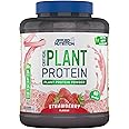 Applied Nutrition Plant Protein Powder – Critical Plant Vegan Protein Shake with SOYA, Pea, Brown Rice Proteins & Essential Amino Acids - Dairy-Free Gym Supplement (1.8kg - 60 Servings) (Strawberry)