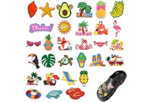 ERIOSCAR Crocs zestaw przypinek, 30 sztuk, dekoracja butów, zabawne zawieszki z kreskówki dla dzieci i dorosłych
