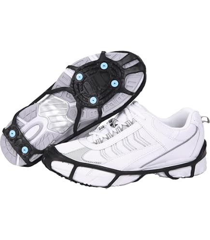 Crampons à Glace HONYAO - Pointes Acier Inoxydable - Anti-dérapant Neige/Glace - Taille Universelle