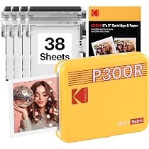 KODAK Mini 3 Retro 3x3'' Portable Photo Printer, Bluetooth