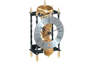 Watching Clocks Hermle Galahad Mechanical Pendulum Mantel Clock - Wrought Iron - Strike on Hour