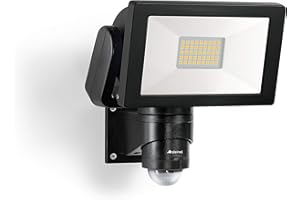 Steinel Reflektor LED LS 300 S czarny, reflektor 29,5 W, czujnik ruchu 240°, zasięg 12 m, 4000 K neutralna biel