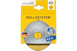 Schellenberg 36006 Maxi Roller Shutter Belt 23 mm x 6.0 m, Yellow | Number 1x, 6,0 Meter