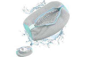 PGTC Bolsa de Lavado de Zapatos,Bolsa de Malla Reutilizable para Lavado de Zapatos,Bolsa de Lavado de Zapatos Ajustable 360°,Bolsa de Lavado de Zapatos,Bolsa de Lavado de Zapatillas (Gris)