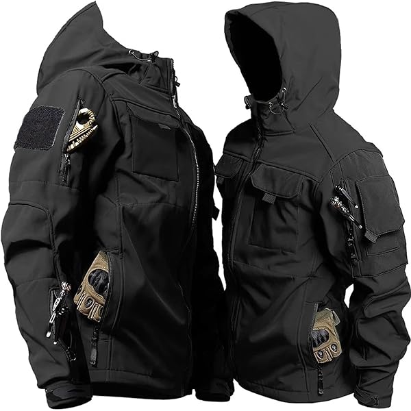 Hengelpak voor heren, haaienhuid, winter, zacht, dik fleece, camping