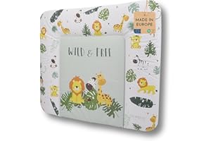 pic Bear Wickelauflage - hochwertige OEKO-TEX Wickeltischauflage - pflegeleichte Wickelunterlage - Auflage Wickelkommode - 85 x 72 cm - Wild & Free