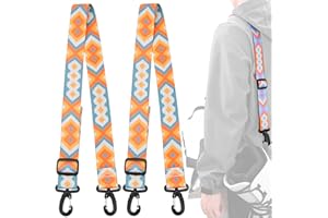 MOPHOEXII 2 Pack Ski Boot Carrier Straps, Adjustable Shoulder Sling, Skates Carry Leash, Roller Skate Leash for Skiing