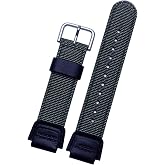 Casio Sgw300 / Casio Ae1000 Saat Uyumlu Haki Renk Kumaş Tekstil Saat Kordonu Kayışı SGW300