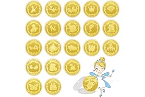 SOARFLY Tooth Fairy Gifts for Girls, Pack of 20 Tooth Fairy Coins with Different Patterns, Tooth Fairy Coins, Tooth Gifts Ideas for Girls Boys