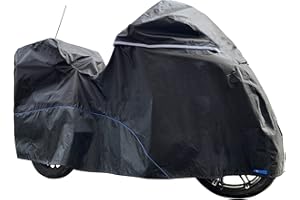 FENRIR 275CM 420D Copertura coprimoto Copertura telo Moto da Esterni compatibile con Electra Glide Street Glide Road Glide Ultra Limited K1600GTL R18Transcontinental Gold Wing Roadmaster Pursuit