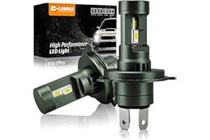 D-Lumina H4/9003 żarówki LED 70 W, 12000 lm, światło przeciwmgielne, wielkie światło przeciwmgielne, 1:1 miniformat z wentylatorem, łatwa instalacja, wymiana typu all-in-one żarówka halogenowa, 2