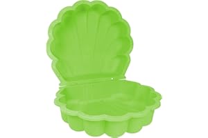 Ondis24 Conchiglia d'acqua per sabbiera, 2 pezzi, in plastica con coperchio (87 cm, verde mela)