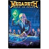 Heavy Metal Poster - Megadeth Rust In Peace Poster - Oturma Odası veya Yatak Odası Dekorasyonu - Oda Dekorasyonu - Boyut: 61 