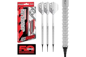 RED DRAGON Javelin Original 18g Softip - Set di freccette in tungsteno con alette e steli