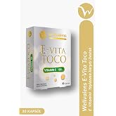 Wellvalens E-Vita Toco Vitamin E 100mg, 30 Kaps&uuml;l, Antioksidan Takviyesi