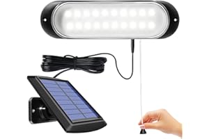 ‎CHUNHEE ChunHee Solarlampen für Außen Hängend Solar Hängeleuchte IP65 Wasserdicht 20LED Schuppen Licht mit String Control Solar Lampen für Garten, Weg, Hof, Terrasse, Rasen, Hühnerställe