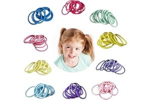 OLISANG 10 Colori Elastici per Capelli Bambina,200 Pezzi Bambino ragazze capelli Ponytail Bands, Multicolor Elastic Fasce per Capelli per Bambina Neonata Capelli Coda di Cavallo(Colore casuale)