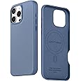 LONLI Edition - for iPhone 16 Pro Max - Premium European Full Grain Leather Phone Case - Develop Patina Over Time - [Compatible with Magsafe] - Azure Blue