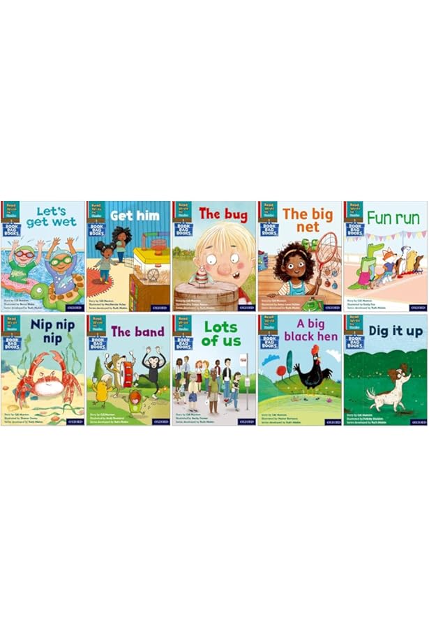 Read Write Inc - Phonics Set 4 Orange Book Bag Books Pack of 12 by