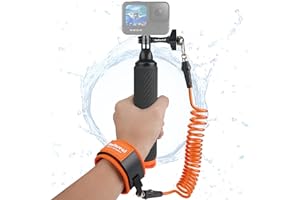 Fantaseal Mango Flotante Impermeable Antideslizante con Correa Muñeca y Pulsera Antiperdida, Agarre Flotador Palo Selfie para Buceo Surf Compatible con Gopro Victure Sony Videocámara Camara Accion
