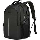 WENIG Men's Waterproof Backpack Laptop Backpack 17.3 Inch School Backpacks Teenager School Bag with USB Port Anti-theft Women