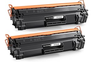 Q-image CF244A 44A Black Toner Cartridges Compatible with HP 44A CF244A for Laserjet Pro M15w M15a MFP M28w M28a Printer (2 Black)