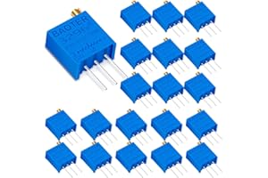 Innfeeltech 20 Stück 5K Ohm Multiturn Trimmer Potentiometer Blau Einstellbarer Variabler Widerstand