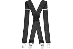 Pejoye Hosenträger für Herren Breit 4 cm X Förmige mit Extra Starken Metall Clips Durable Elastic Verstellbare Einheitsgröße für Männer und Damen