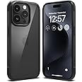 Ringke TPU+PC Fusion Bold Compatible With Iphone 15 Pro Max Case Cover Firm Grip Frame Style Anti-Yellowing Clear Transparent Hard Back Shockproof Bumper Iphone 15 Pro Max Back Cover - Black