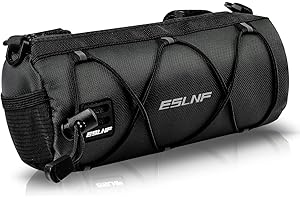 DN DENNOV Sacoche de Guidon de vélo Sacoche de Rangement multifonctionnelle pour Guidon de vélo avec bandoulière pour vélo de Course VTT vélo de Voyage (Noir)