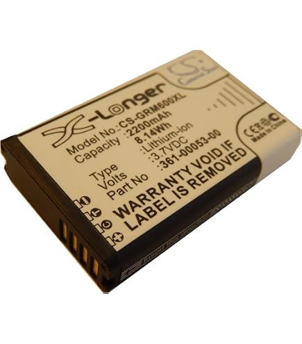 Batteria CS-GMA600SL 2000mAh Ni-MH Per Garmin – Compatibile Con GPSMAP 64/66, Oregon 600, Astro 430 E Altri
